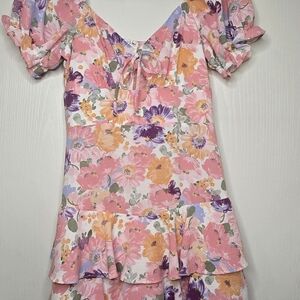 Floral Puff Sleeve Dress